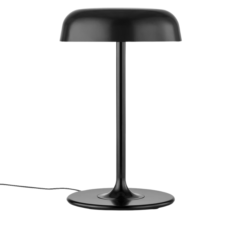 The Ode Desk Lamp from Herman Miller in black with the cord.