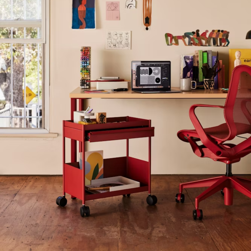 The OE1 Trolley from Herman Miller in a residential setting.