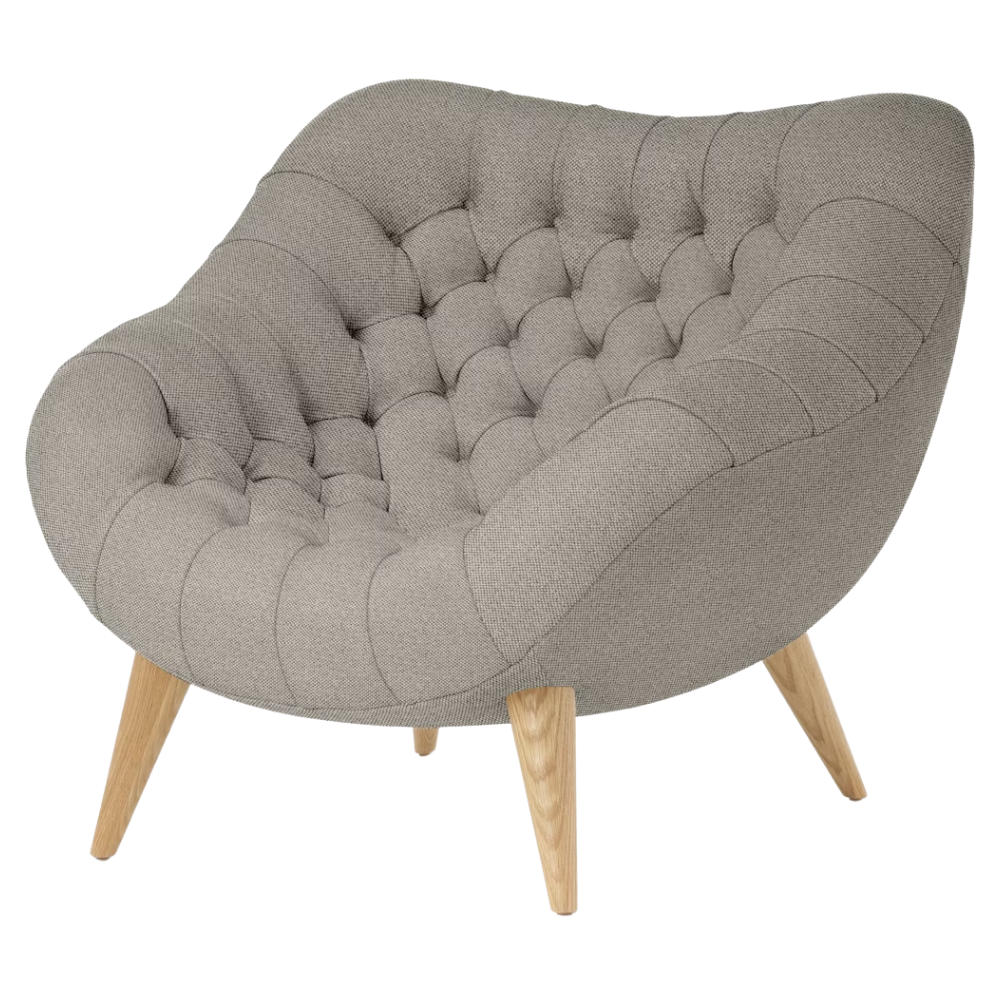 The Rohde Easy Chair from Herman Miller with the sycamore mode upholstery and oak leg finish.