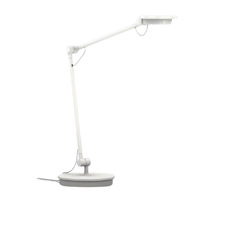 The Tone Personal Light from Herman Miller in white from the side.