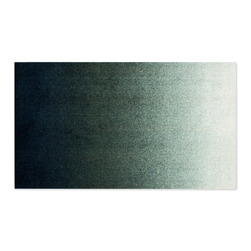 The Dis Doormat from Heymat 57 x 32 inch size in ocean.