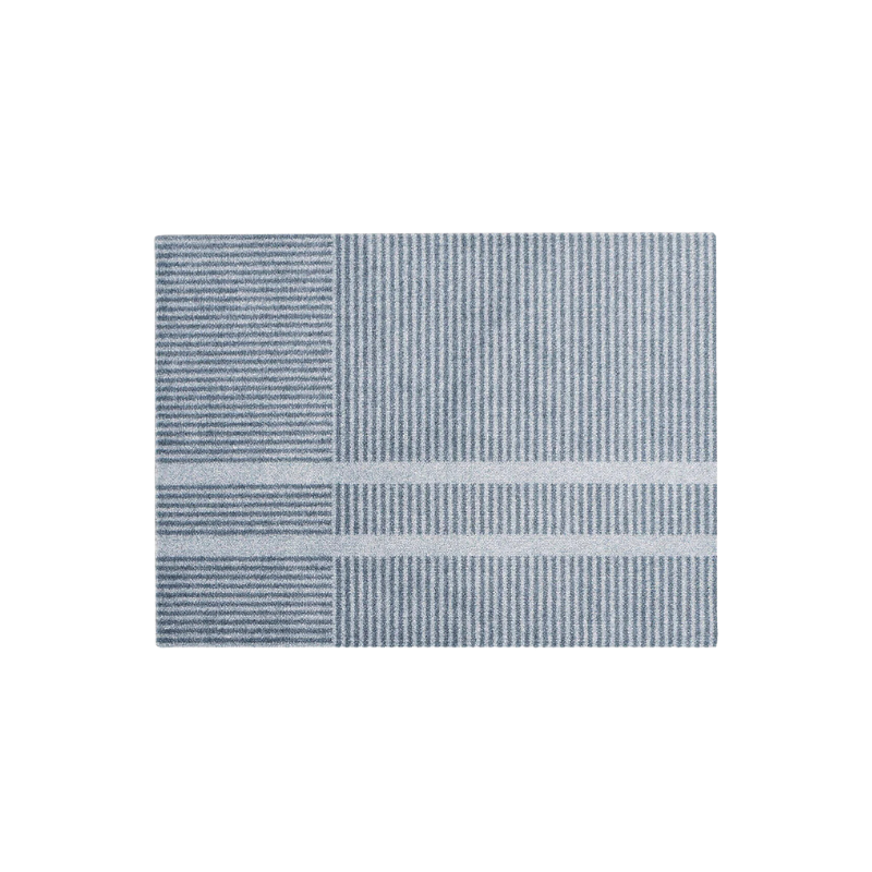 Medium Løype doormat by Haymat in cloudy grey.