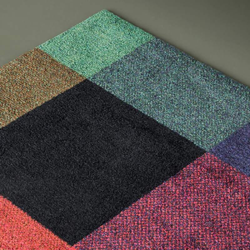 The Mix Doormat from Heymat in gem close up.