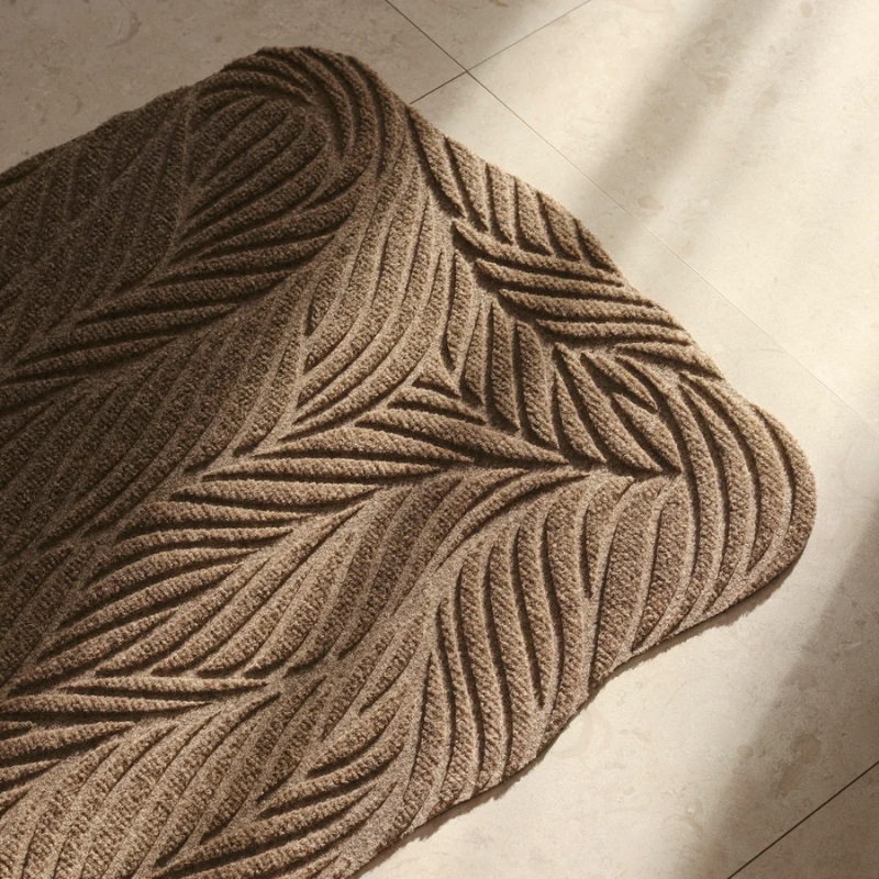 The Twine Doormat from Heymat in beige close up.