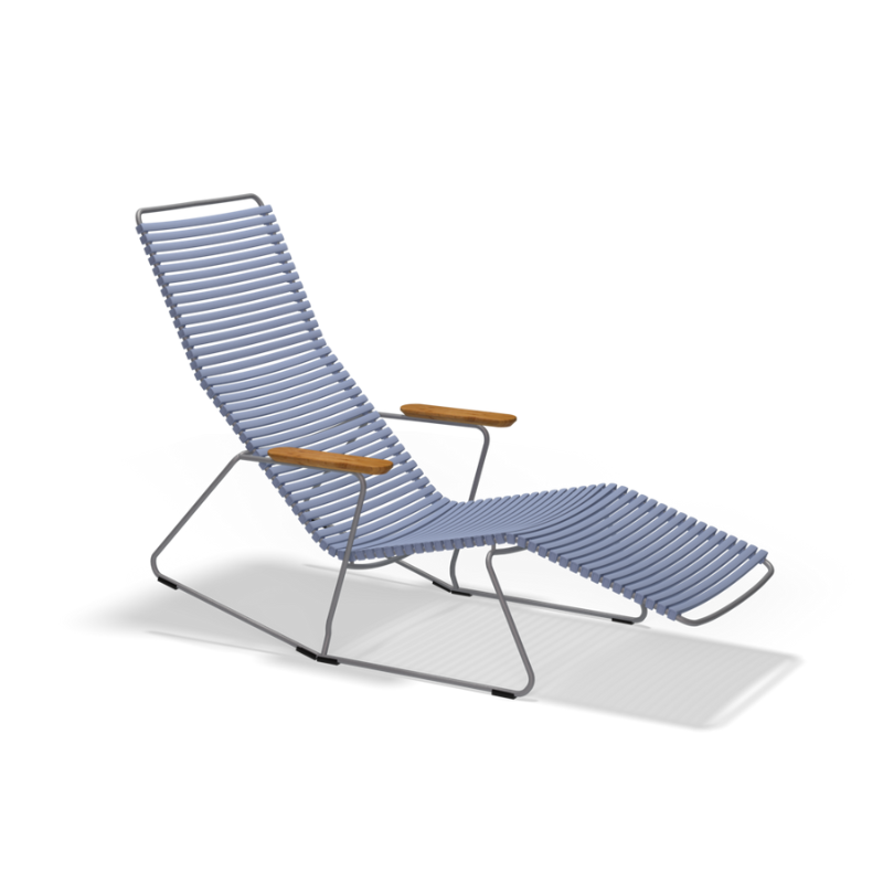 The pigeon blue Click Outdoor Sunrocker by Houe.