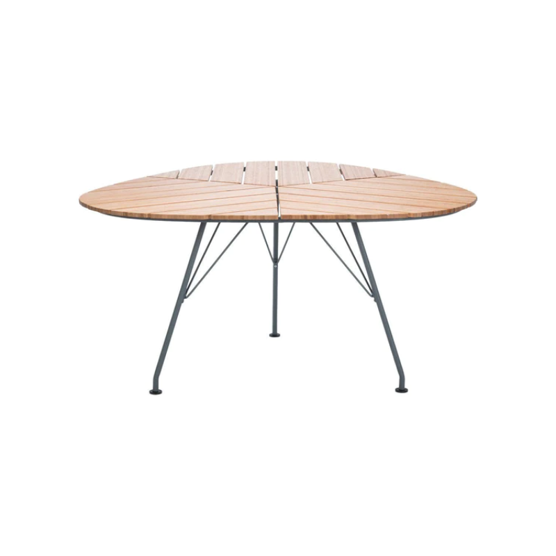 The Leaf Outdoor Dining Table by Houe from the back side.