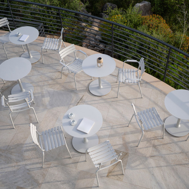 The Light No. 1 Potable Lamp from Houe in an outdoor restaurant.