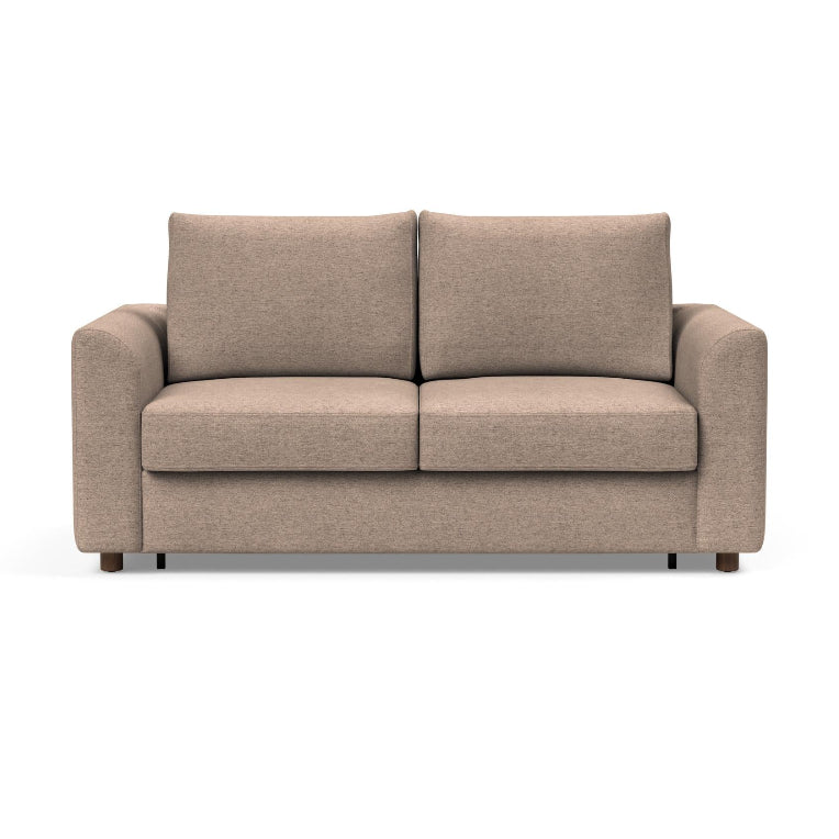 Innovation Living Neah Full Size Sofa Bed with Curved arms in Halifax Wicker 367 upholstery.