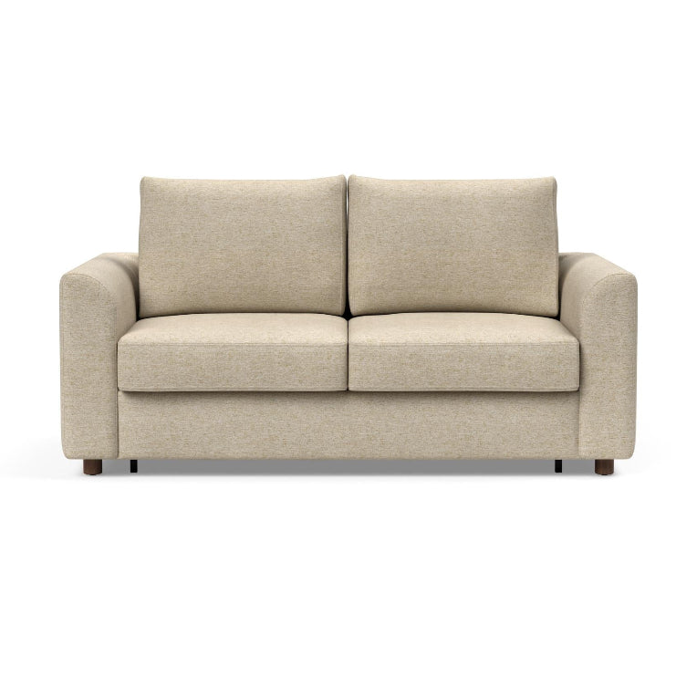 Innovation Living Neah Full Size Sofa Bed with Curved arms in Halifax Antique 366 upholstery.
