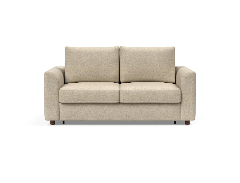Innovation Living Neah Full Size Sofa Bed with Curved arms in Halifax Antique 366 upholstery.