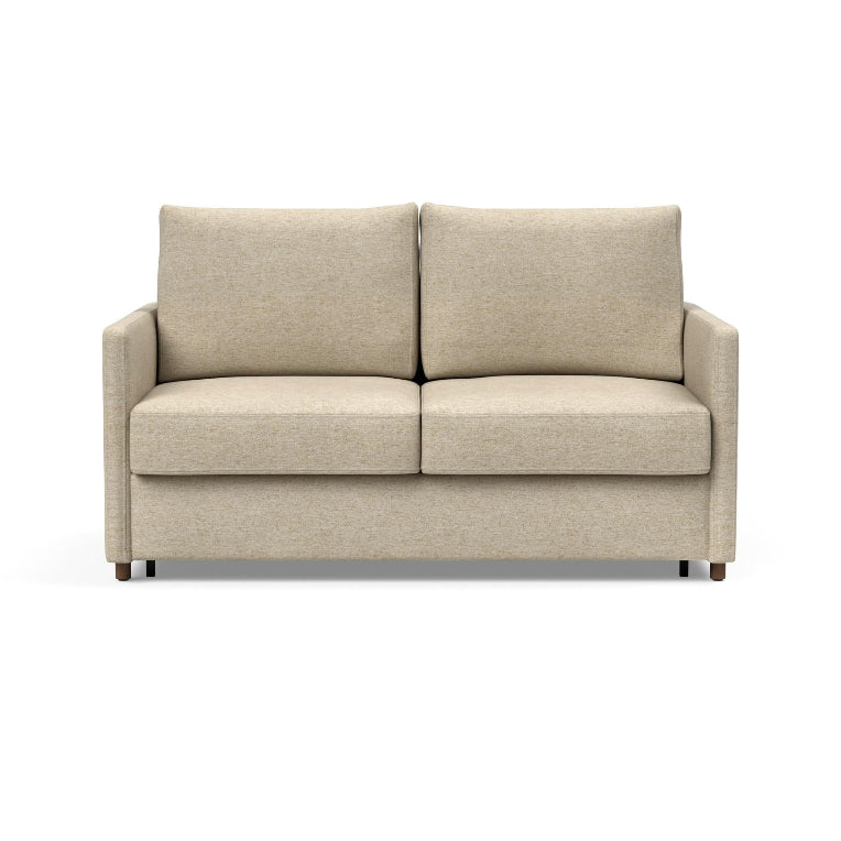 Innovation Living Neah Full Size Sofa Bed with thin arms in Halifax Antique 367 upholstery.