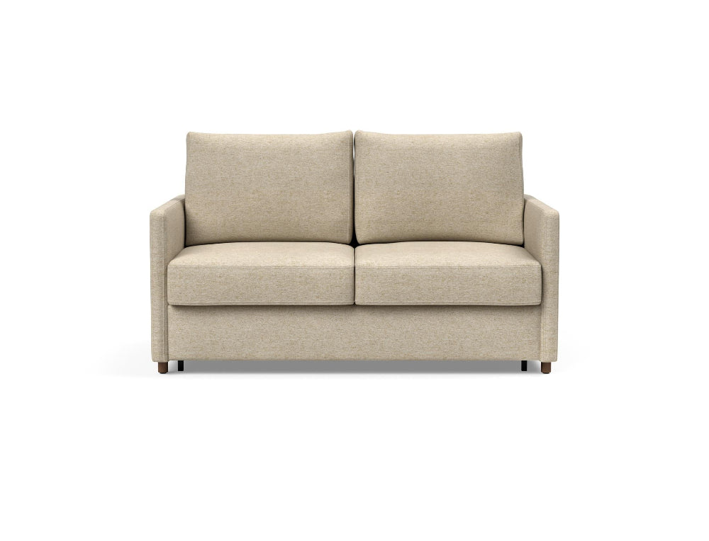 Innovation Living Neah Full Size Sofa Bed with thin arms in Halifax Antique 367 upholstery.
