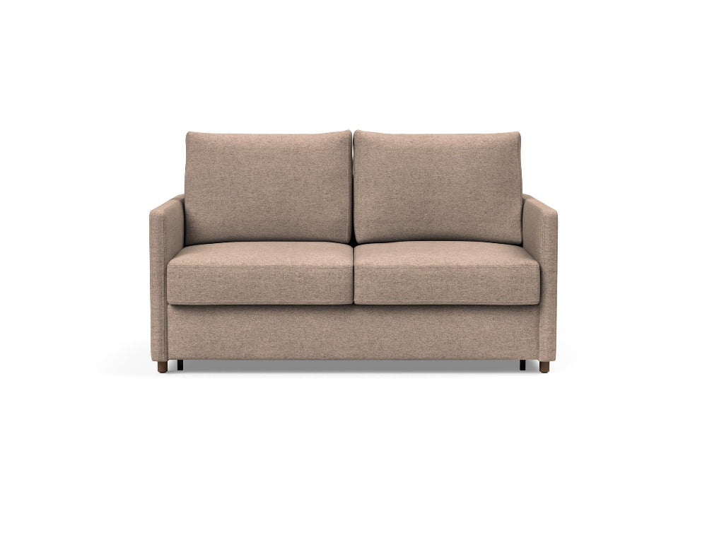 Innovation Living Neah Full Size Sofa Bed with thin arms in Halifax Wicker 367 upholstery.