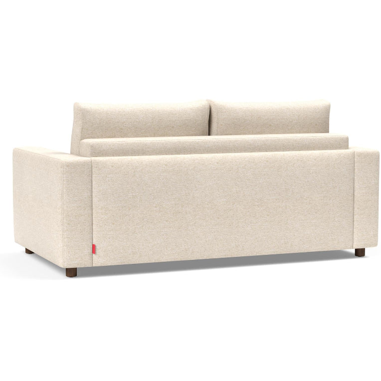 Innovation Living Neah Queen Bed with Standard Arms in Halifax Shell 365 rear view