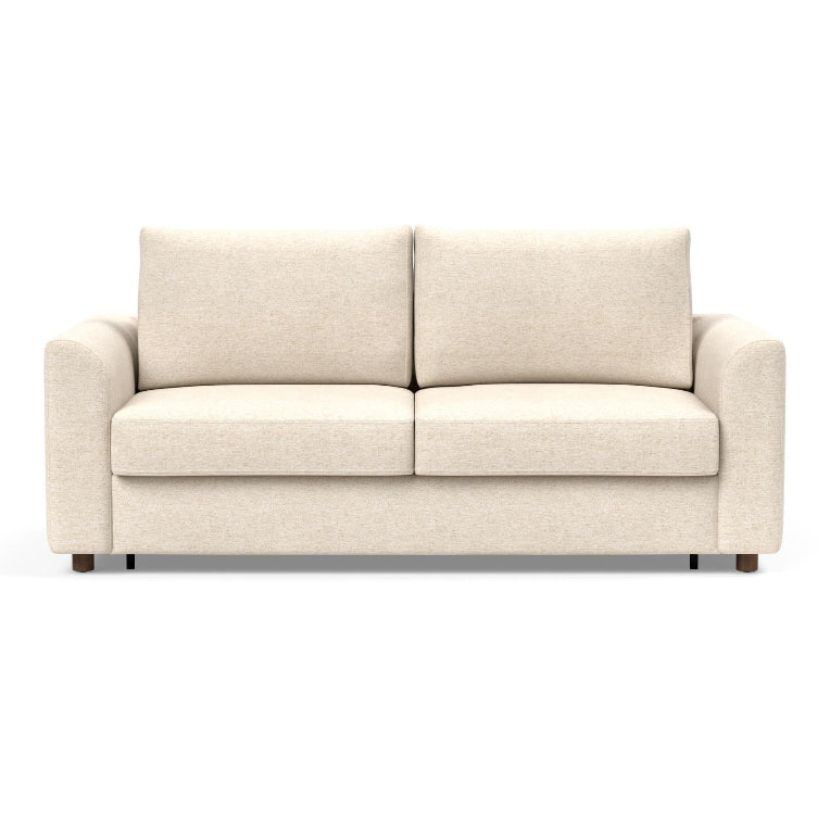 Innovation Living Neah Queen Bed with Curved Arms in Halifax Shell 365