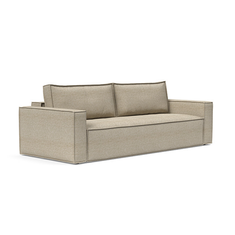The Newilla Sleeper Sofa from Innovation Living with standard arms and halifax antique 366 upholstery setup as a sofa.
