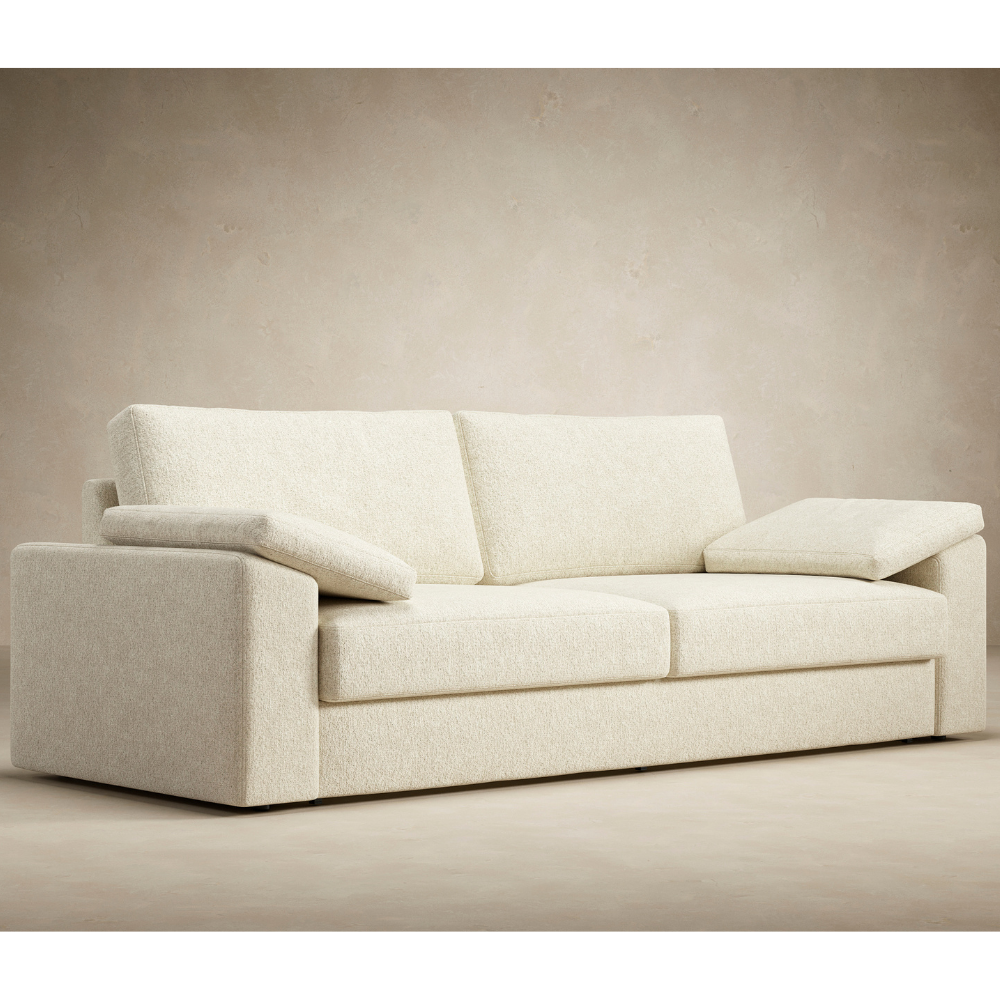 The Vilander Sleeper Sofa With Cushion Arms from Innovation Living from an angle. all-groups
