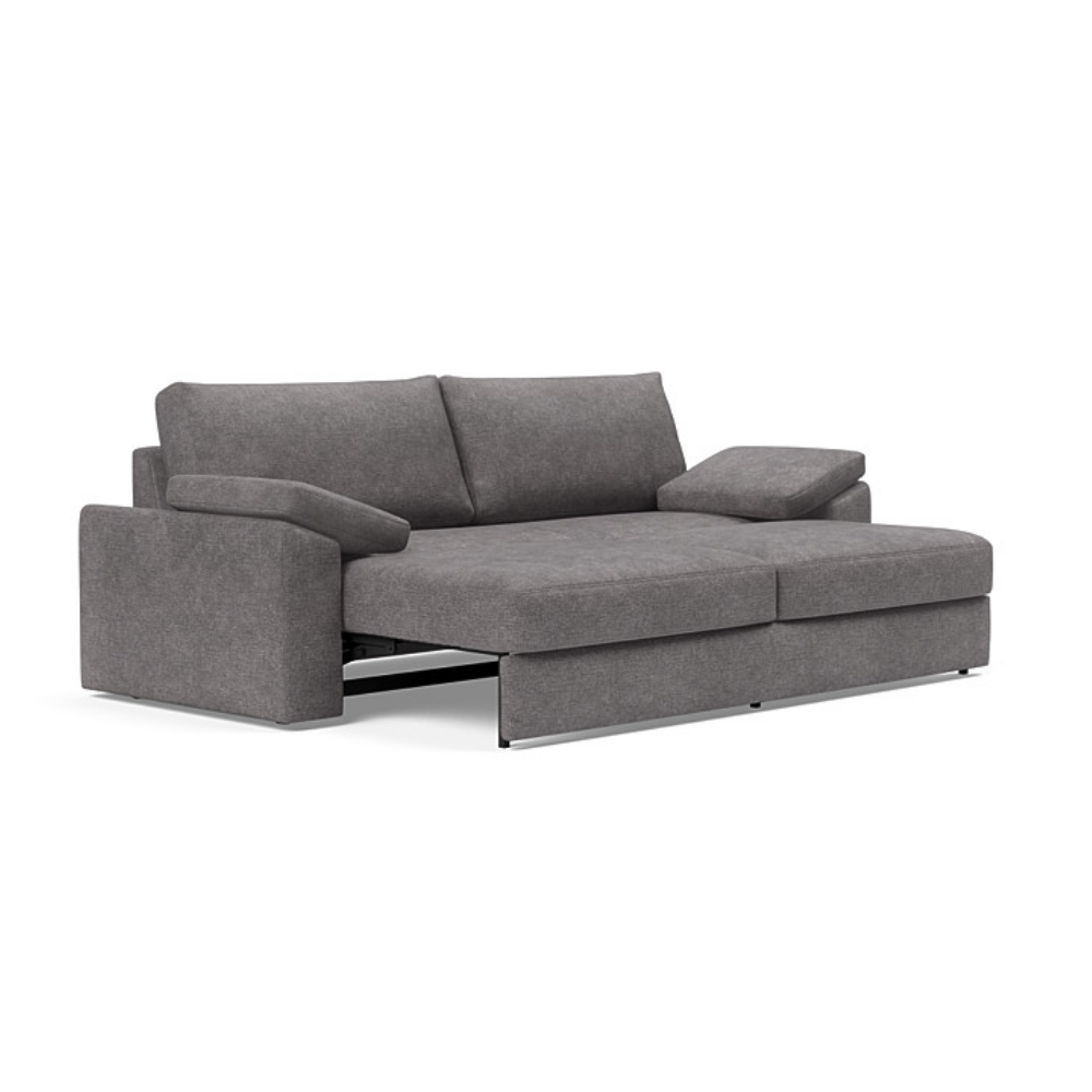 The Vilander Sleeper Sofa With Cushion Arms from Innovation Living with avella warm grey 282 upholstery, a pull out couch.