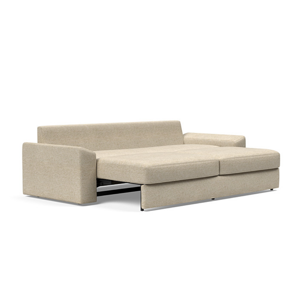 The Vilander Sleeper Sofa With Cushion Arms from Innovation Living with halifax antique 366 upholstery setup as a bed.