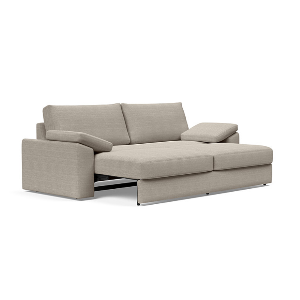 The Vilander Sleeper Sofa With Cushion Arms from Innovation Living with kenya gravel 579 upholstery, a pull out couch.