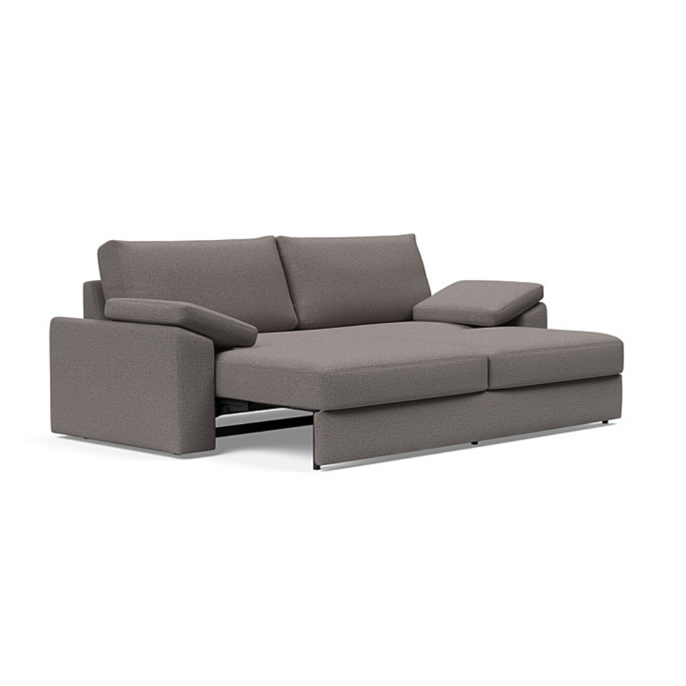 The Vilander Sleeper Sofa With Cushion Arms from Innovation Living with mixed dance grey 521 upholstery, a pull out couch.