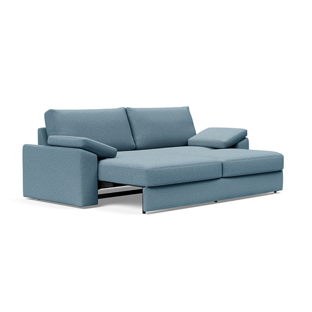The Vilander Sleeper Sofa With Cushion Arms from Innovation Living with mixed dance light blue 525 upholstery, a pull out couch.