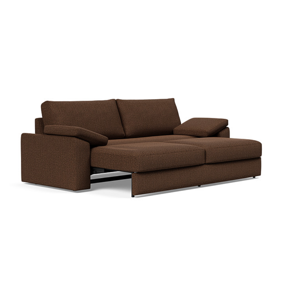 The Vilander Sleeper Sofa With Cushion Arms from Innovation Living with taura cappuccino 359 upholstery, a pull out couch.