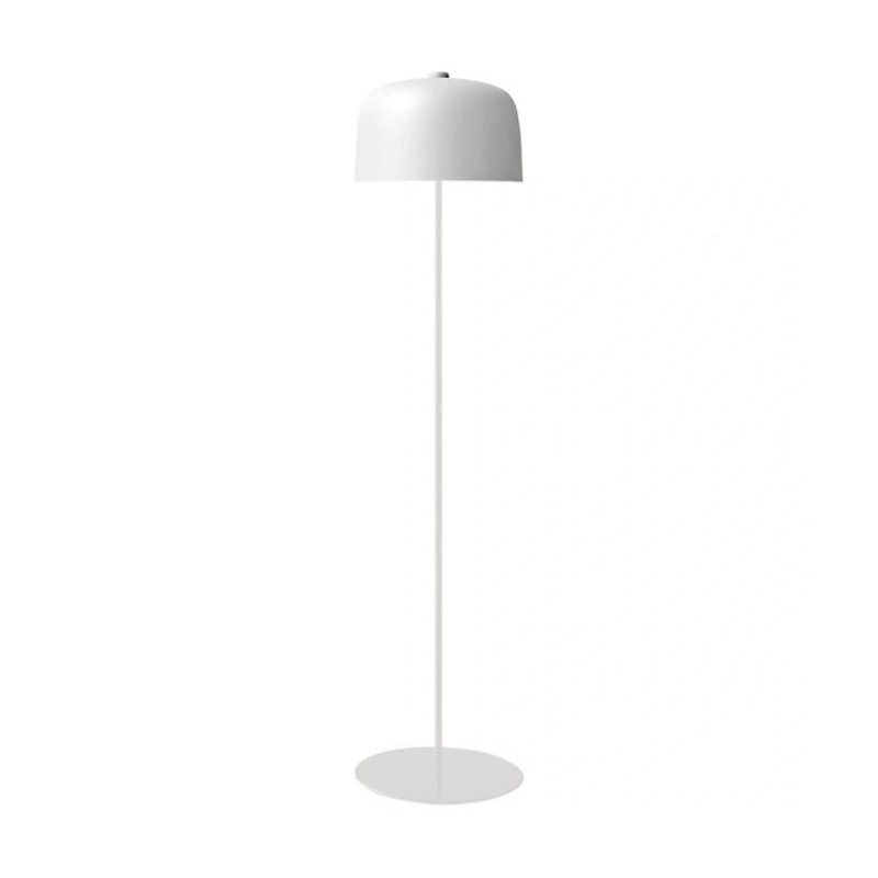 The Zile Floor Lamp from Luceplan in matte white.