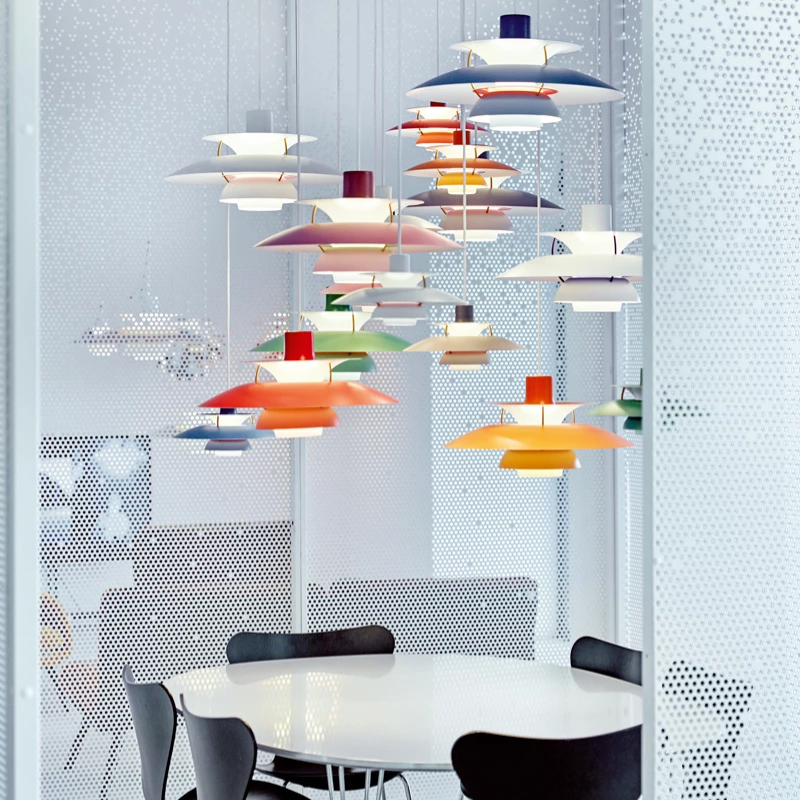 The PH 5 Mini Pendant from Louis Poulsen in a business office. all-groups
