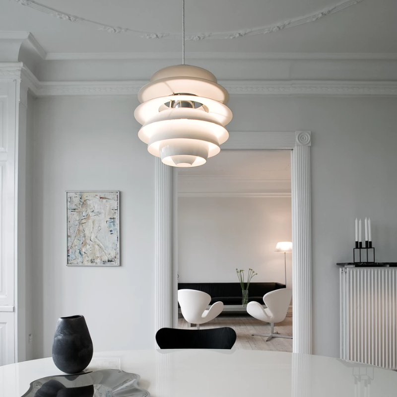 The PH Snowball from Louis Poulsen in a living space.