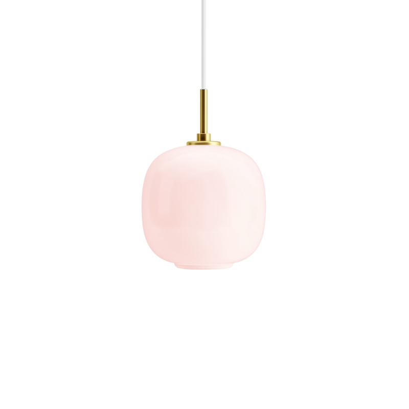 The 6.9 inch VL45 Radiohus Pale Rose Pendant from Louis Poulsen.