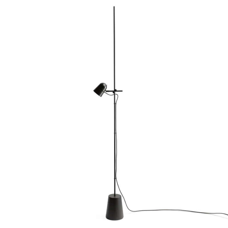 The Counterbalance Floor Lamp from Luceplan highlighting the adjustable light.