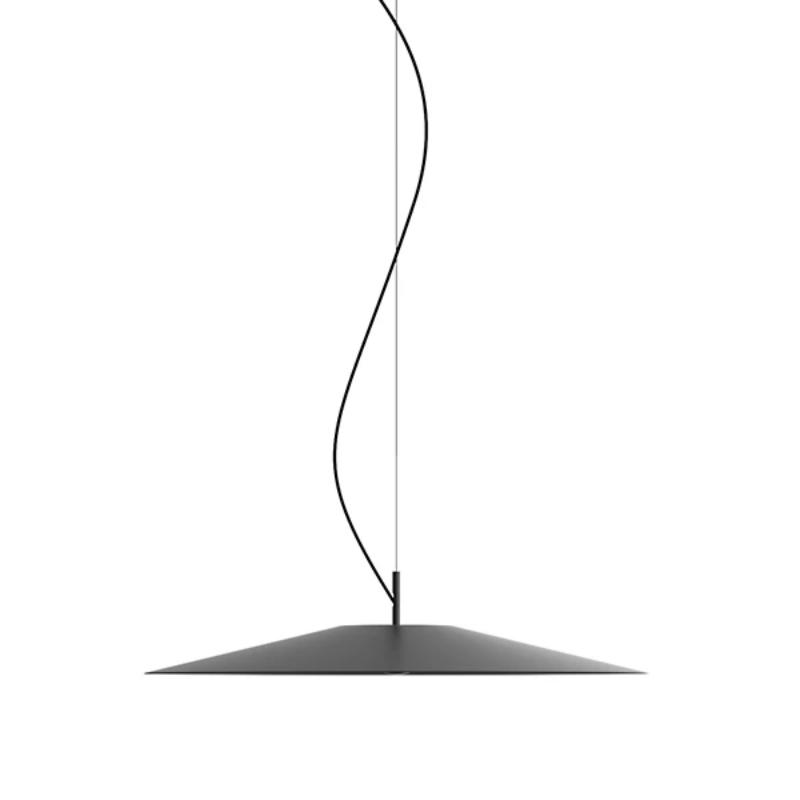 The 14.5 inch Koinè Pendant from Luceplan in black.