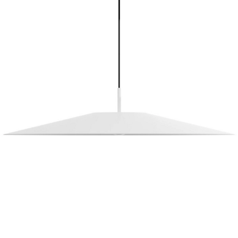 The 14.5 inch Koinè Pendant from Luceplan in white.