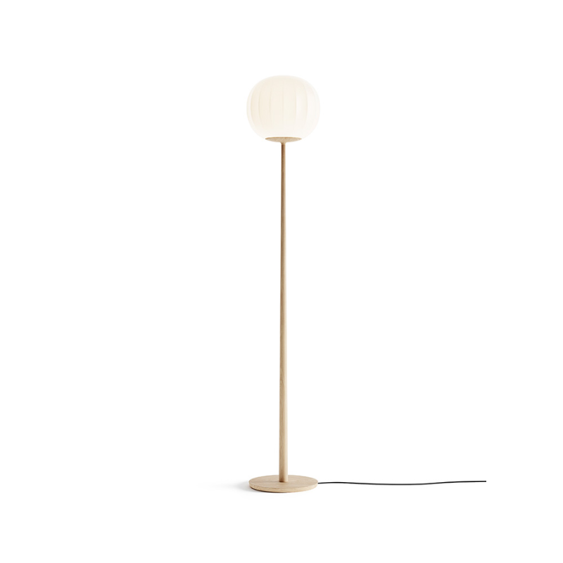 The Lita Floor Lamp from Luceplan in solid ash wood.
