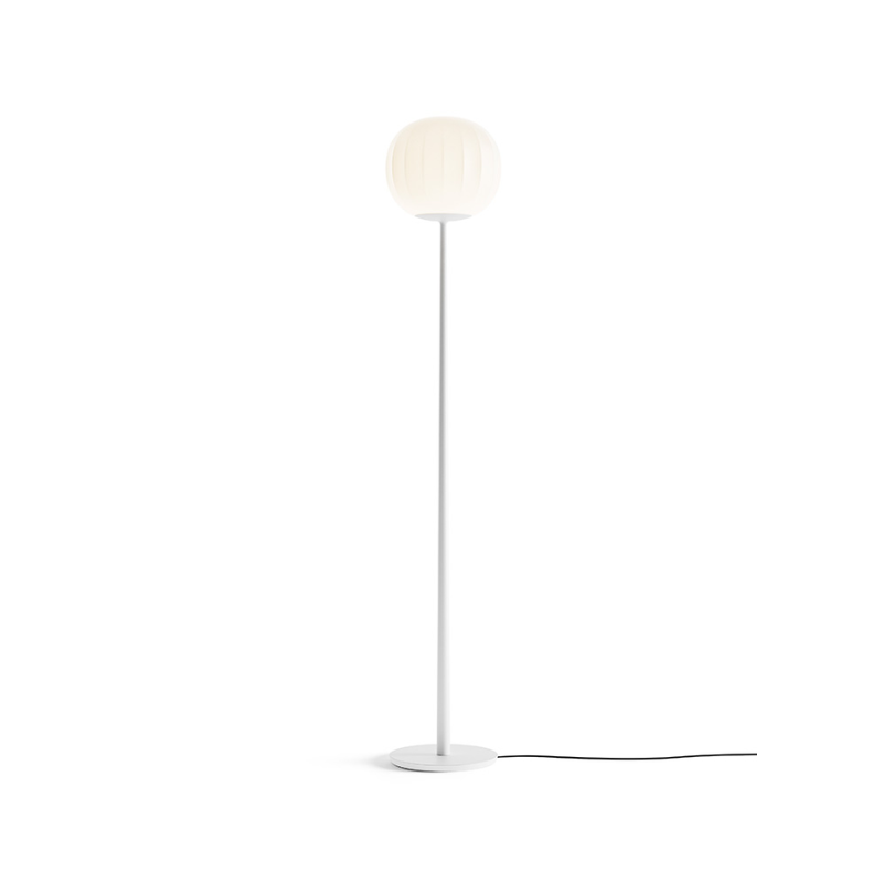 The Lita Floor Lamp from Luceplan in white aluminum.