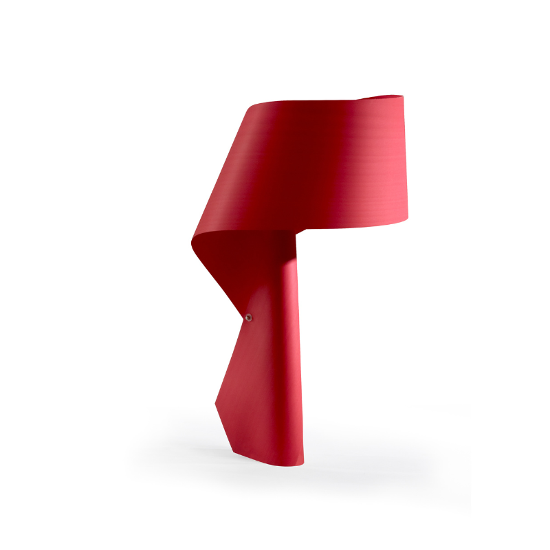 The Air Table from LZF lamps in red.