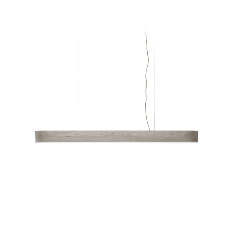 The short I-Club Slim Suspension from LZF lamps with the grey veneer.