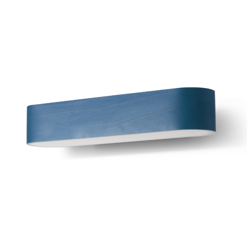 The I-Club Small Wall from LZF lamps with blue veneer.