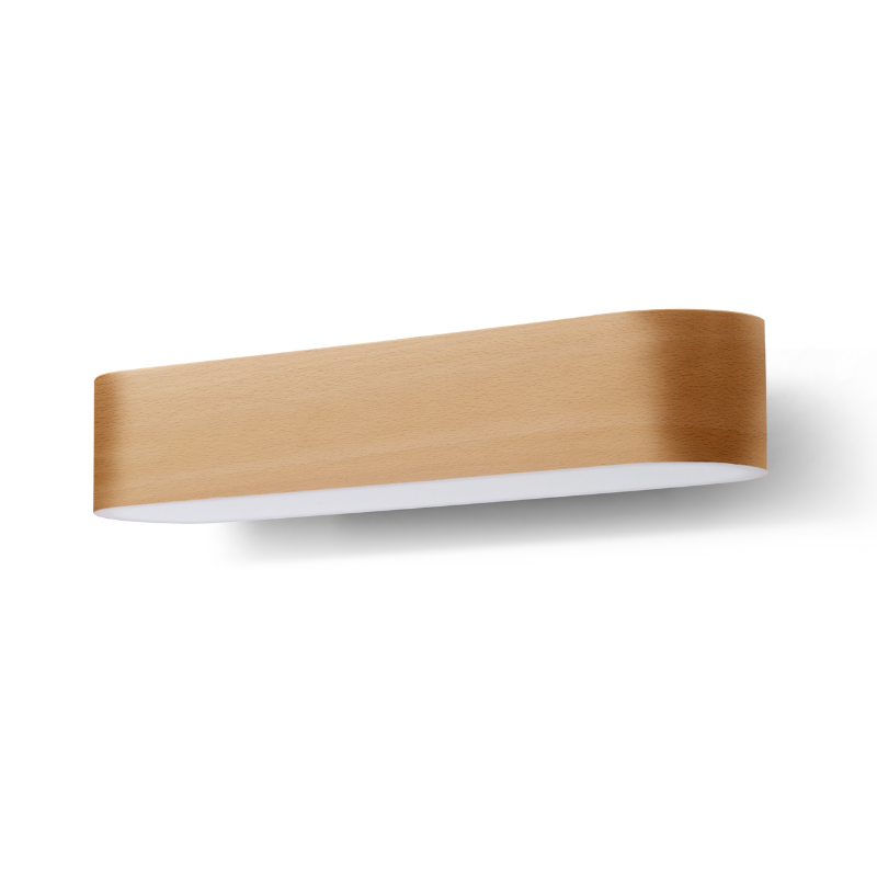The I-Club Small Wall from LZF lamps with natural beech veneer.