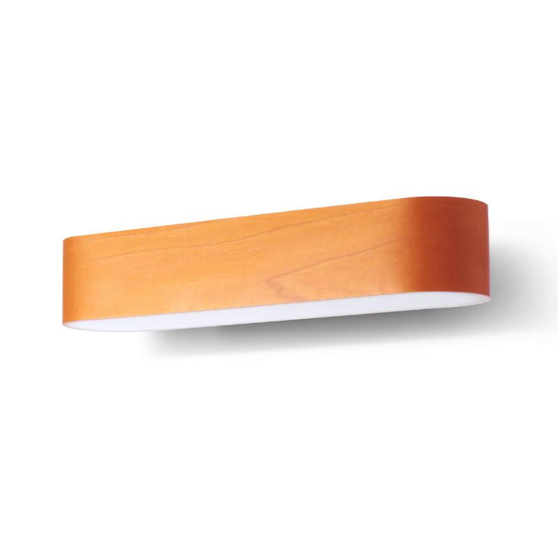 The I-Club Small Wall from LZF lamps with orange veneer.