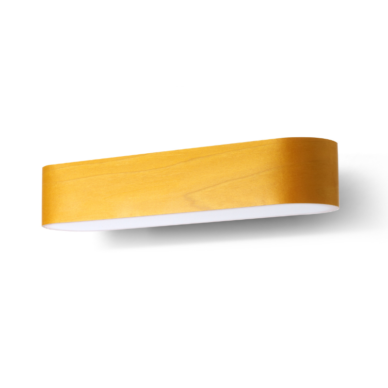 The I-Club Small Wall from LZF lamps with yellow veneer.