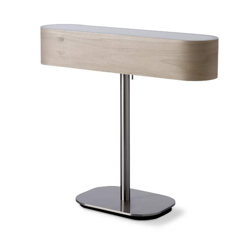 The I-Club Table from LZF lamps with the grey veneer.