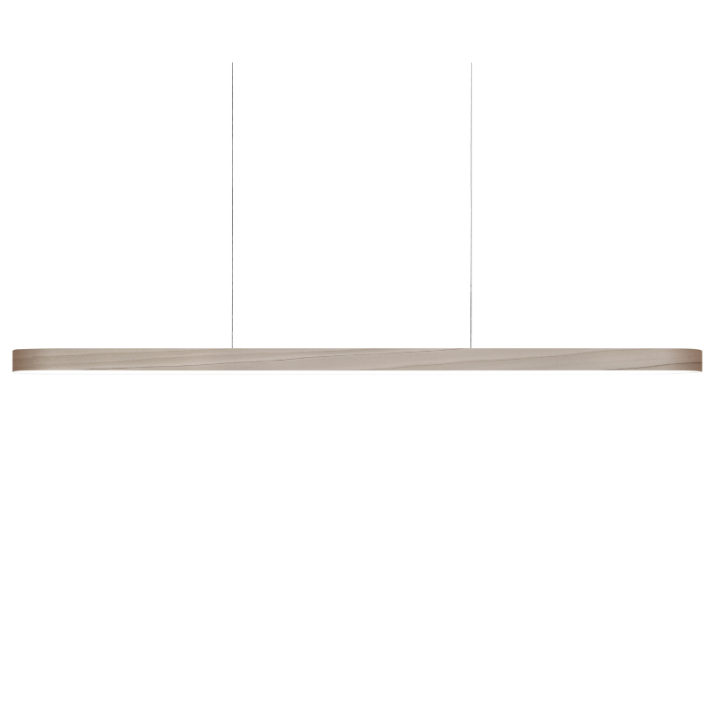 The Long I-Line Suspension from LZF lamps with the grey veneer.