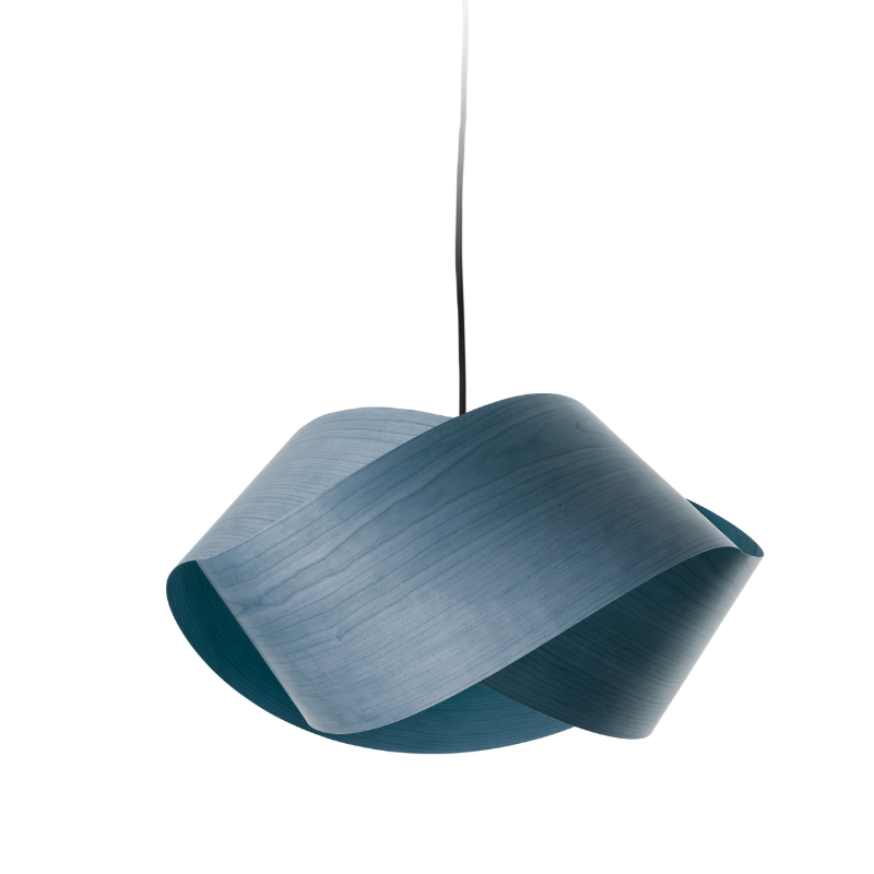 The Nut Suspension from LZF Lamps in blue.