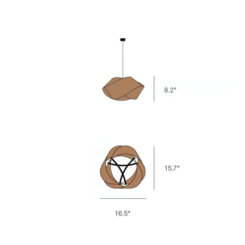 The Nut Suspension from LZF Lamps dimensions. all-groups