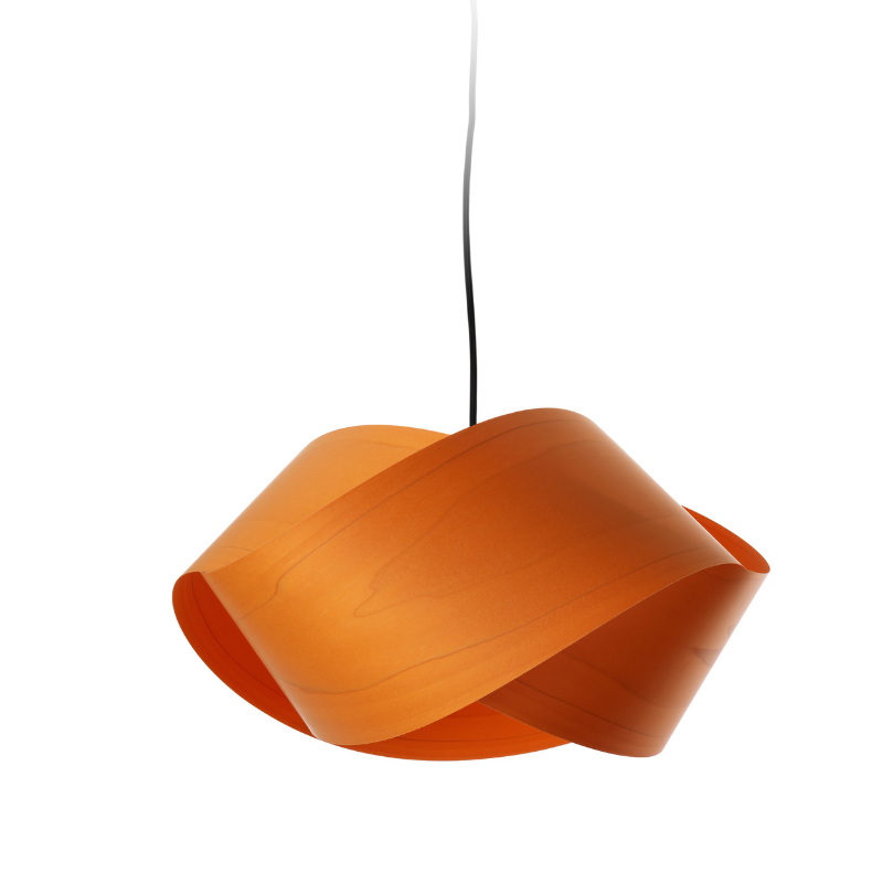 The Nut Suspension from LZF Lamps in orange.
