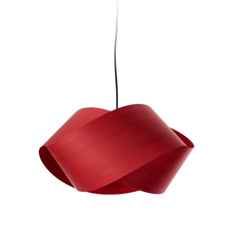 The Nut Suspension from LZF Lamps in red.