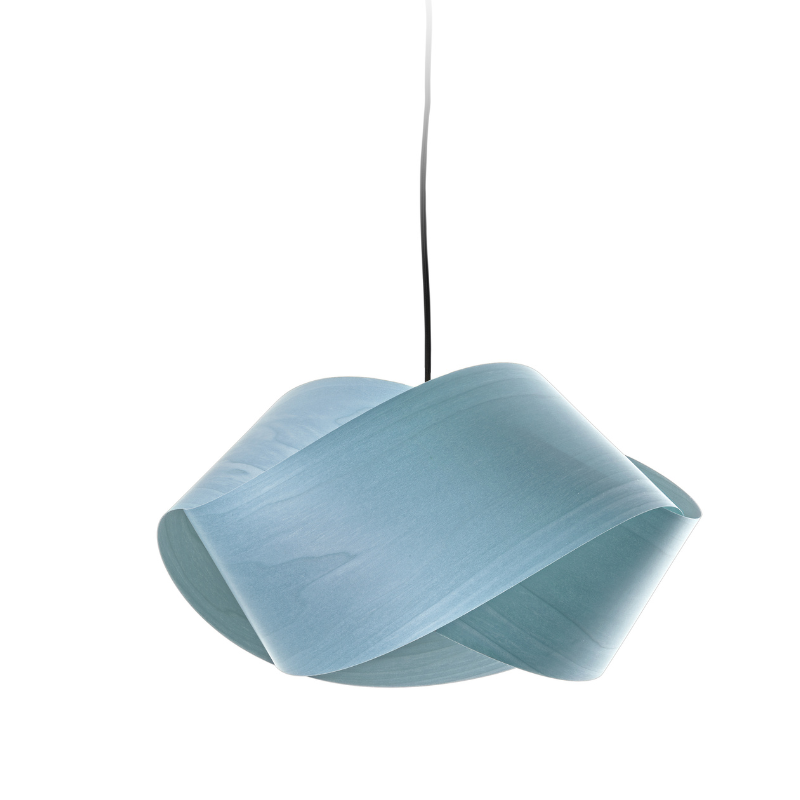 The Nut Suspension from LZF Lamps in sea blue.