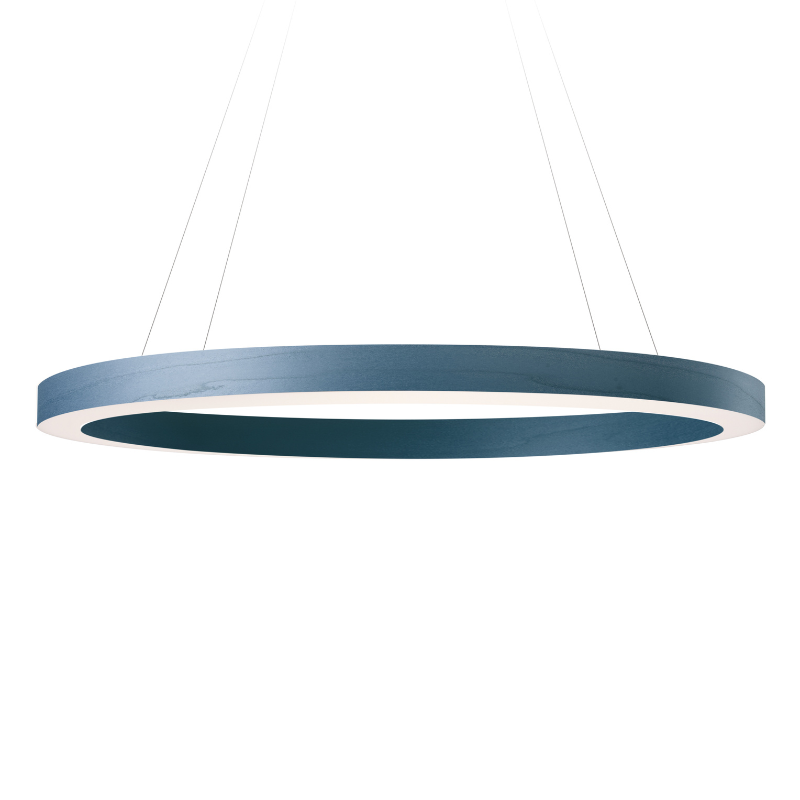 The large Oh! Line Suspension from LZF lamps in blue.